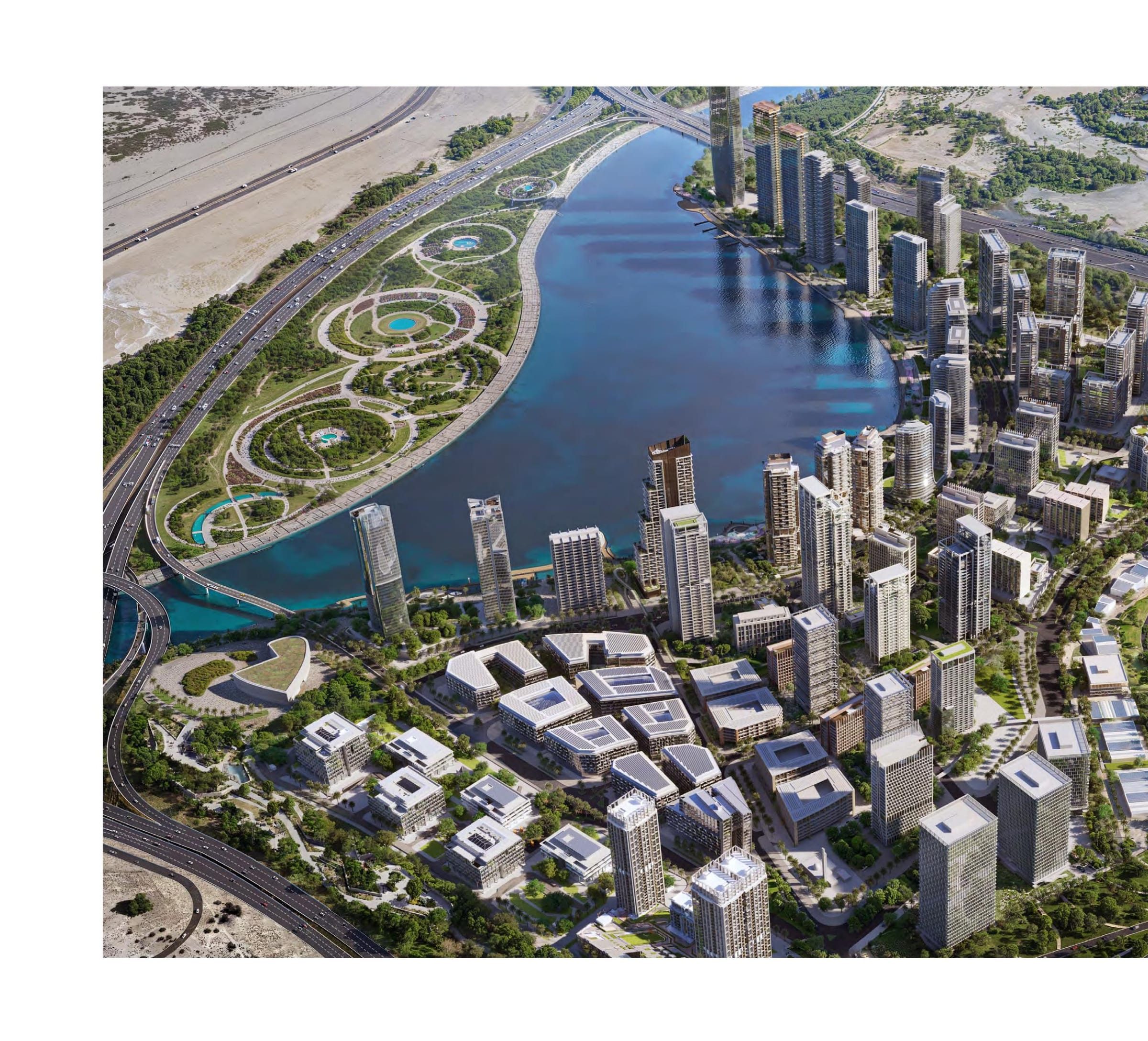 Dubai Design District (d3) — masterplan aerial